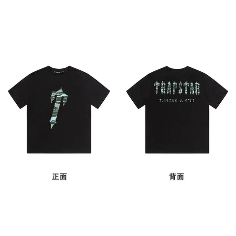 Trapstar short-sleeved T-shirt summer 2025 new letter print men and women casual loose round neck European and American trendy ins (8)