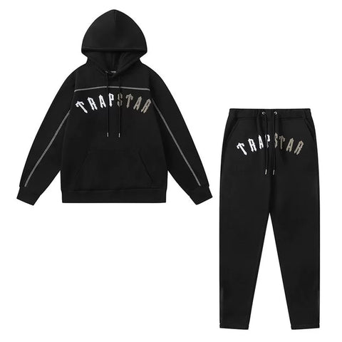 American tide trapstar blue gray tiger head gradient towel embroidered men's and female couple sweater trousers casual set (12)
