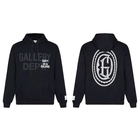 GALLERY DEPT GD MONOGRAM HOODIE BLACK
