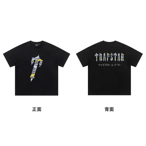 Trapstar short-sleeved T-shirt summer 2025 new letter print men and women casual loose round neck European and American trendy ins (18)