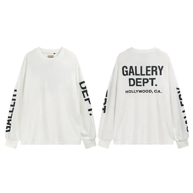 GALLERY DEPT HOLLYWOOD Waffle Long Sleeve Tee