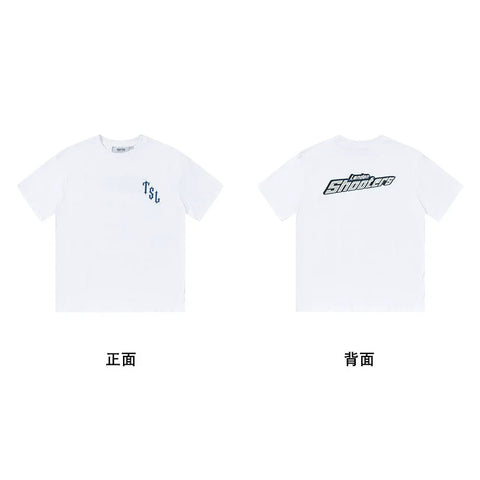 Trapstar short-sleeved T-shirt summer 2025 new letter print men and women casual loose round neck European and American trendy ins (4)