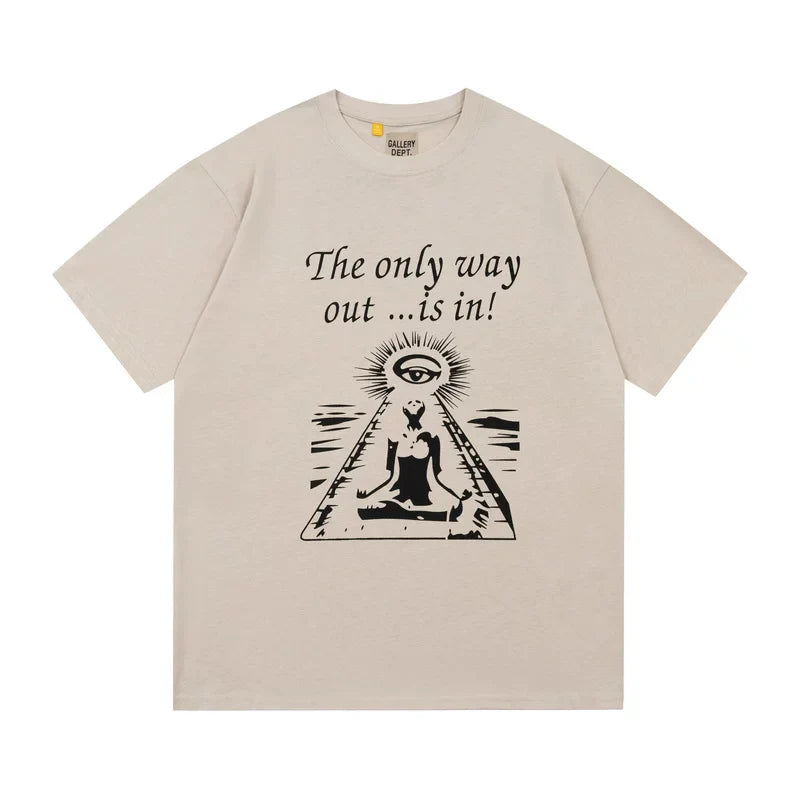 GALLERY DEPT THE ONLY WAY OUT IS IN GRAPHIC TEE