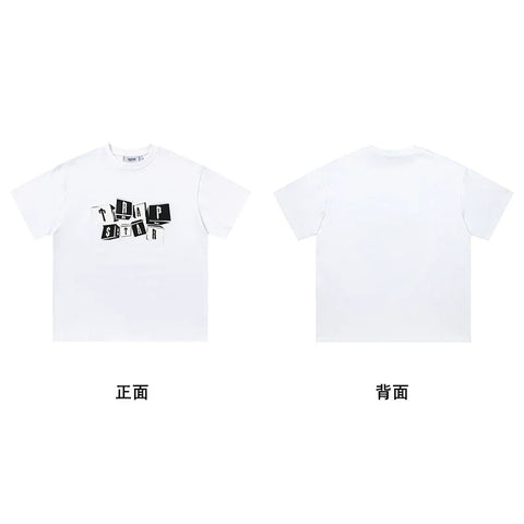 Trapstar short-sleeved T-shirt summer 2025 new letter print men and women casual loose round neck European and American trendy ins (34)
