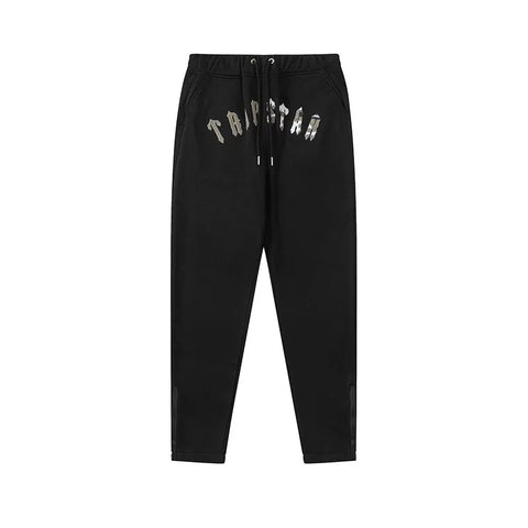 Trapstar autumn and winter casual sports suit hooded sweatshirt pants pullover simple letter drawstring top pants (42)