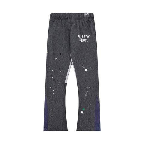 Gallery Dept Paint Splatter Color Block Patchwork Flare Sweatpants