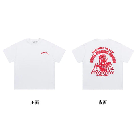 Trapstar short-sleeved T-shirt summer 2025 new letter print men and women casual loose round neck European and American trendy ins (44)