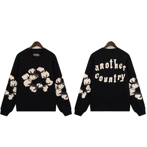Denim Tears Another Country Cotton Wreath Crewneck Sweatshirt