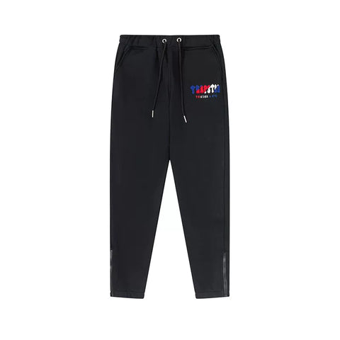 Trapstar autumn and winter casual sports suit hooded sweatshirt pants pullover simple letter drawstring top pants (7)