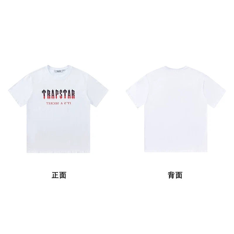 Trapstar short-sleeved T-shirt summer 2025 new letter print men and women casual loose round neck European and American trendy ins (13)