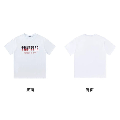 Trapstar short-sleeved T-shirt summer 2025 new letter print men and women casual loose round neck European and American trendy ins (13)
