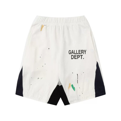 GALLERY DEPT PAINT SPLATTER PRINT COTTON SHORTS