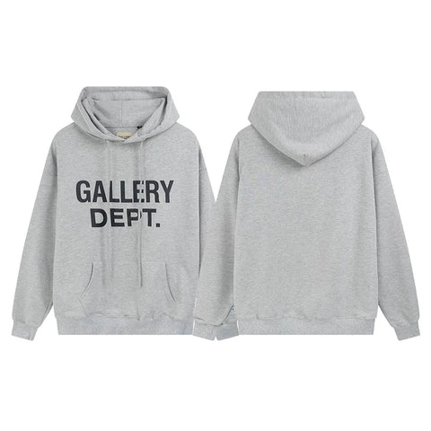 GALLERY DEPT FRONT LOGO HOODIE BLACK