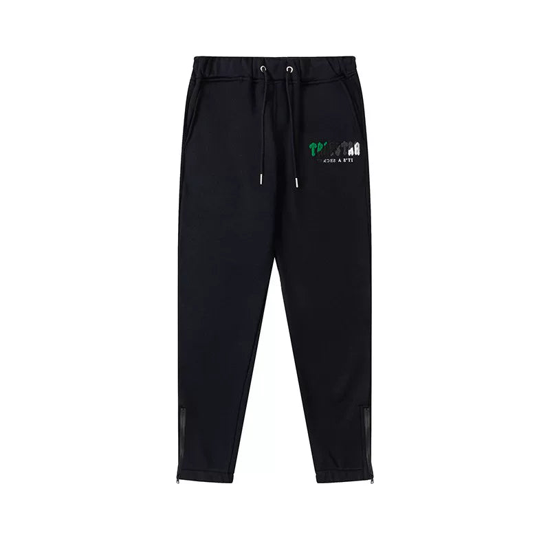 Trapstar autumn and winter casual sports suit hooded sweatshirt pants pullover simple letter drawstring top pants (14)