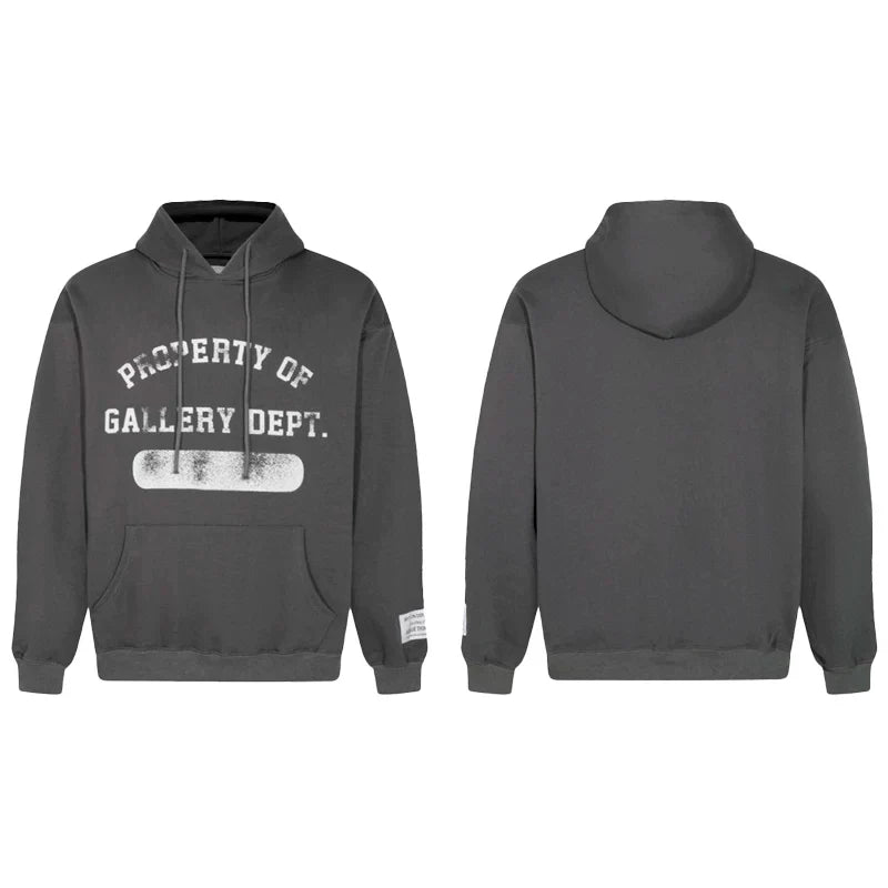 GALLERY DEPT PROPERTY OF BAND‑AID HOODIE DARK GREY