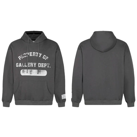 GALLERY DEPT PROPERTY OF BAND‑AID HOODIE DARK GREY