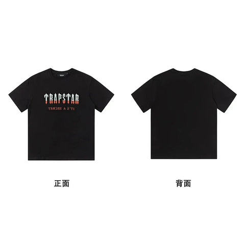 Trapstar short-sleeved T-shirt summer 2025 new letter print men and women casual loose round neck European and American trendy ins (14)