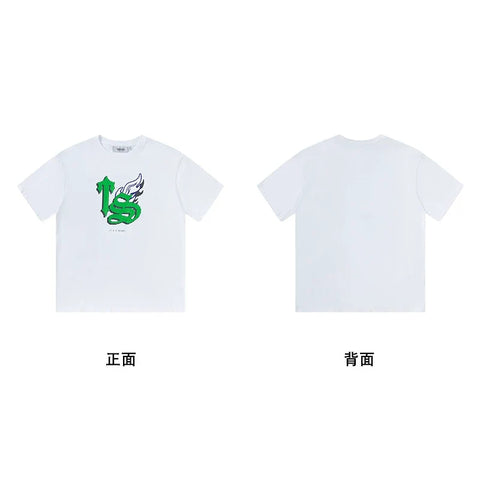 Trapstar short-sleeved T-shirt summer 2025 new letter print men and women casual loose round neck European and American trendy ins (1)
