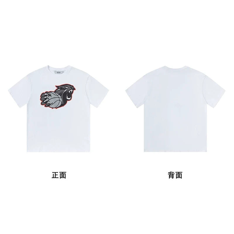 Trapstar short-sleeved T-shirt summer 2025 new letter print men and women casual loose round neck European and American trendy ins (2)