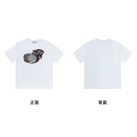 Trapstar short-sleeved T-shirt summer 2025 new letter print men and women casual loose round neck European and American trendy ins (2)