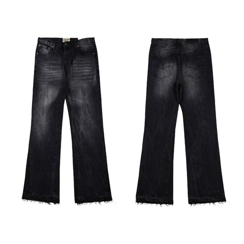 Gallery Dept Black Gradient‑Wash Flare Jeans