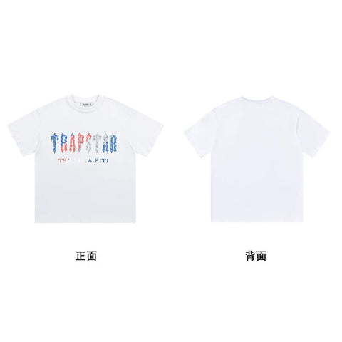Trapstar short-sleeved T-shirt summer 2025 new letter print men and women casual loose round neck European and American trendy ins (20)