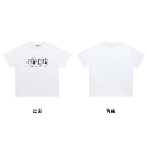 Trapstar short-sleeved T-shirt summer 2025 new letter print men and women casual loose round neck European and American trendy ins (33)