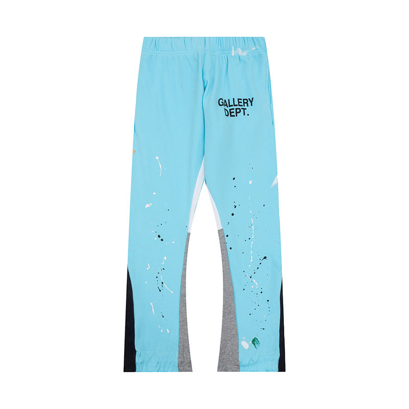Gallery Dept Paint Splatter Patchwork Flare Sweatpants