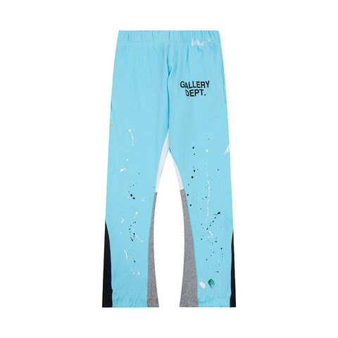 Gallery Dept Paint Splatter Patchwork Flare Sweatpants