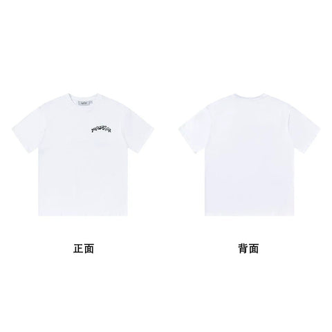 Trapstar short-sleeved T-shirt summer 2025 new letter print men and women casual loose round neck European and American trendy ins (10)