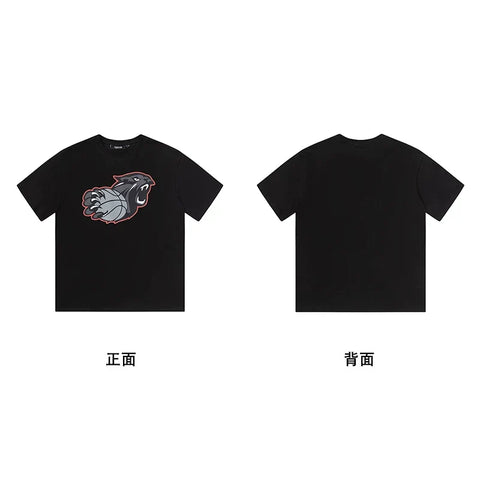 Trapstar short-sleeved T-shirt summer 2025 new letter print men and women casual loose round neck European and American trendy ins (3)
