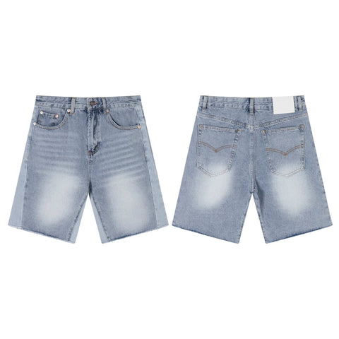 GALLERY DEPT SIDE PANEL LIGHT WASH DENIM JORT SHORTS