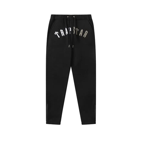 Trapstar autumn and winter casual sports suit hooded sweatshirt pants pullover simple letter drawstring top pants (39)