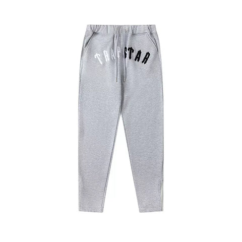 Trapstar autumn and winter casual sports suit hooded sweatshirt pants pullover simple letter drawstring top pants (40)
