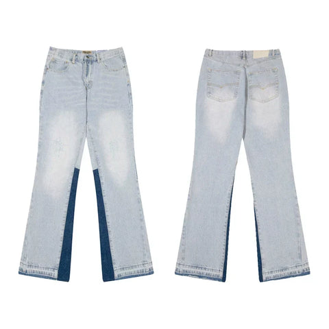 Gallery Dept Two‑Tone Inner‑Splice Flare Jeans