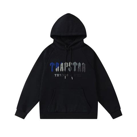 Trapstar niche trendy brand sweatshirt trousers sports leisure suit men and women couple autumn and winter plus velvet letter embroidery (14)