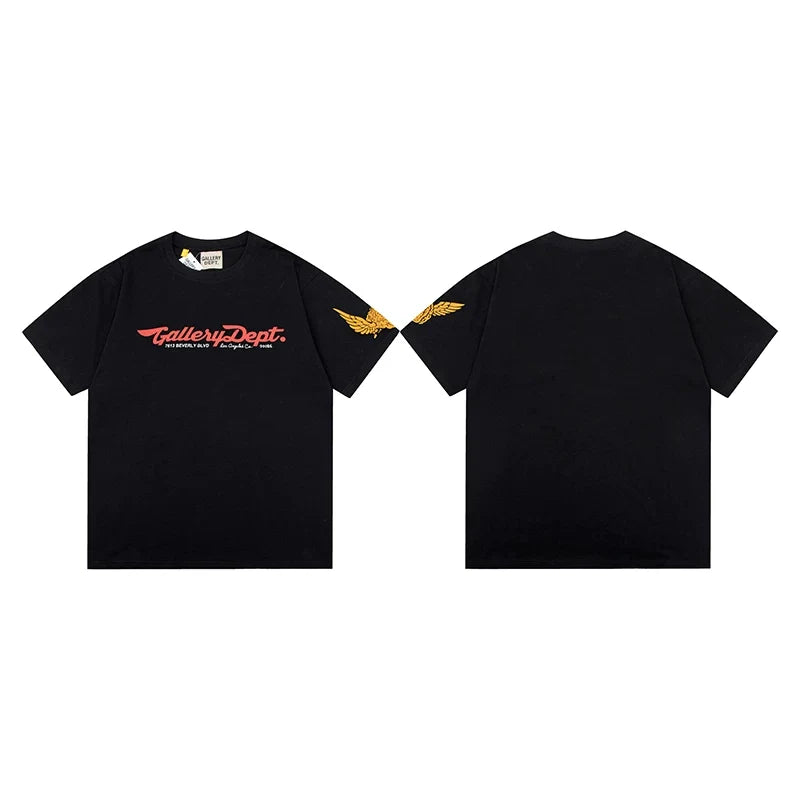 Gallery Dept Script Logo Golden Wing Short Sleeve Tee