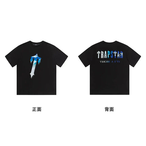 Trapstar short-sleeved T-shirt summer 2025 new letter print men and women casual loose round neck European and American trendy ins (7)