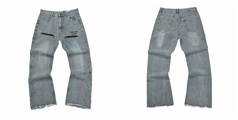 Gallery Dept Pocket Print Washed Blue Jeans