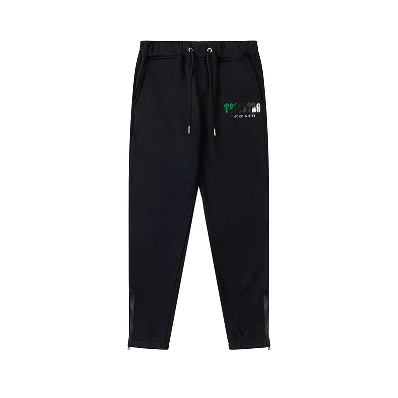 Trapstar niche trendy brand sweatshirt trousers sports leisure suit men and women couple autumn and winter plus velvet letter embroidery (21)