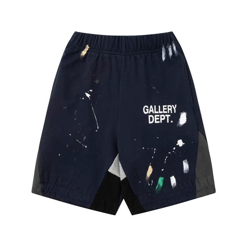 GALLERY DEPT PAINT SPLATTER PRINT NAVY COTTON SHORTS