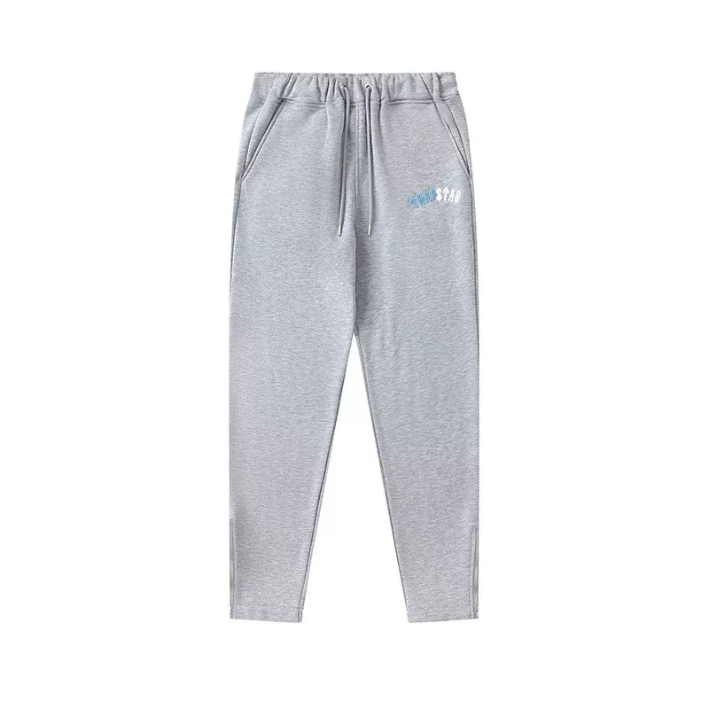 Trapstar autumn and winter casual sports suit hooded sweatshirt pants pullover simple letter drawstring top pants (38)
