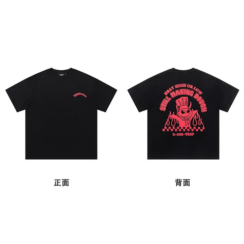 Trapstar short-sleeved T-shirt summer 2025 new letter print men and women casual loose round neck European and American trendy ins (44)