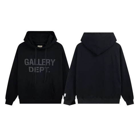 GALLERY DEPT FRONT LOGO HOODIE BLACK