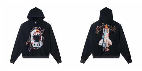 Vintage "Godspeed" Space Shuttle Oversized Hoodie