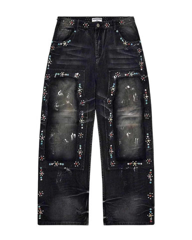 Vale Forever DIY Carpenter Jeans Black