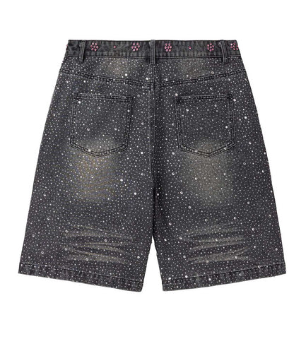 Vale Forever Iced Out Jorts Black
