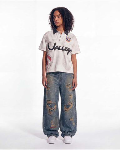 Vale Forever Iced Out Denim Pants Blue