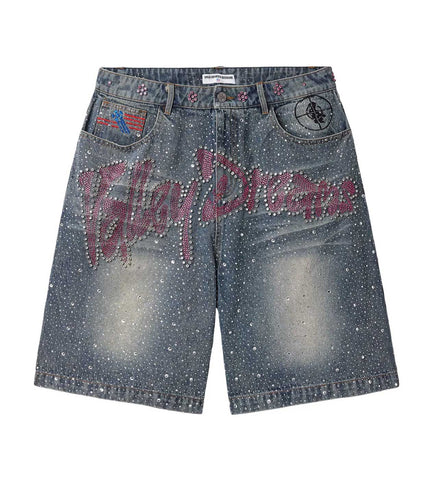 Vale Forever Iced Out Jorts Blue